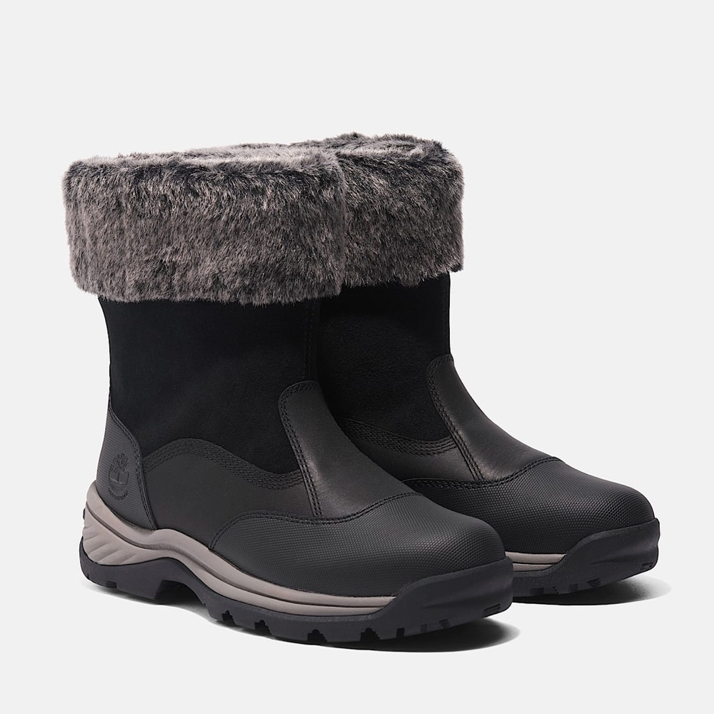 Timberland Women's White Ledge Waterproof Black Insulated Boot 7